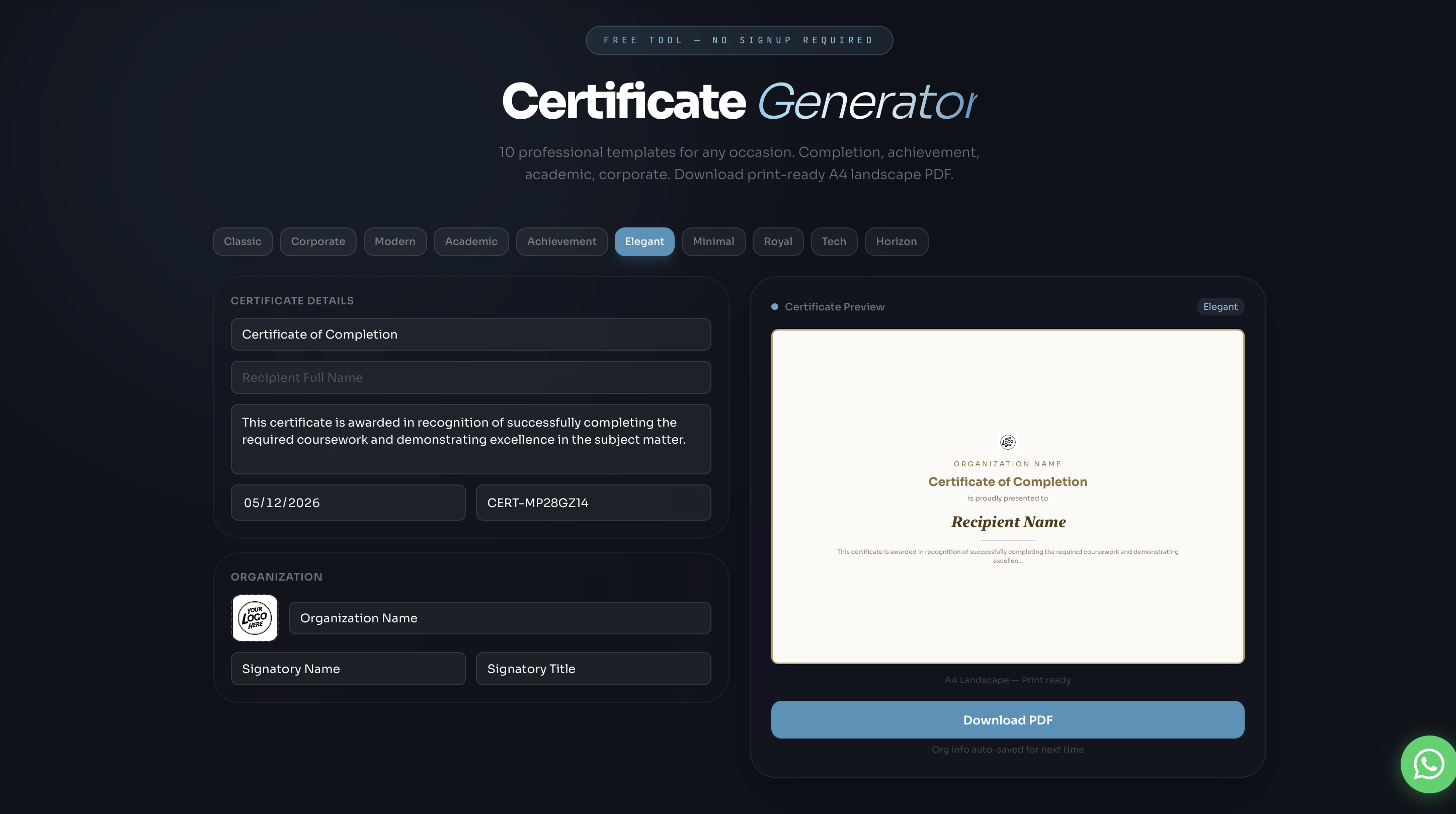 Cert Gen